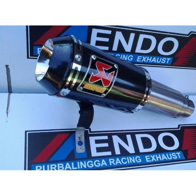 Knalpot Akrapovic Gp M1 Carbon untuk motor Yamaha Jupiter MX 125/135/1 Original
