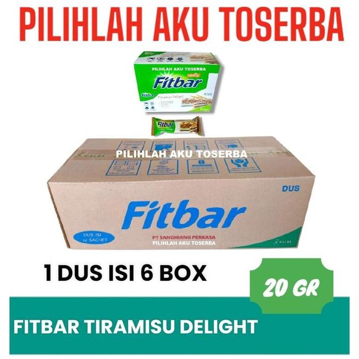 

Fitbar TIRAMISU DELIGHT Multigrain Cereal Bar isi 12 - ( HARGA 1 DUS )