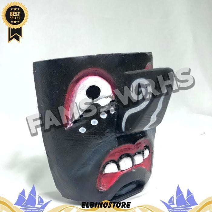 Batok Topeng Ganongan Pakem Batokan Ganongan Kropyok Hitam Af 1