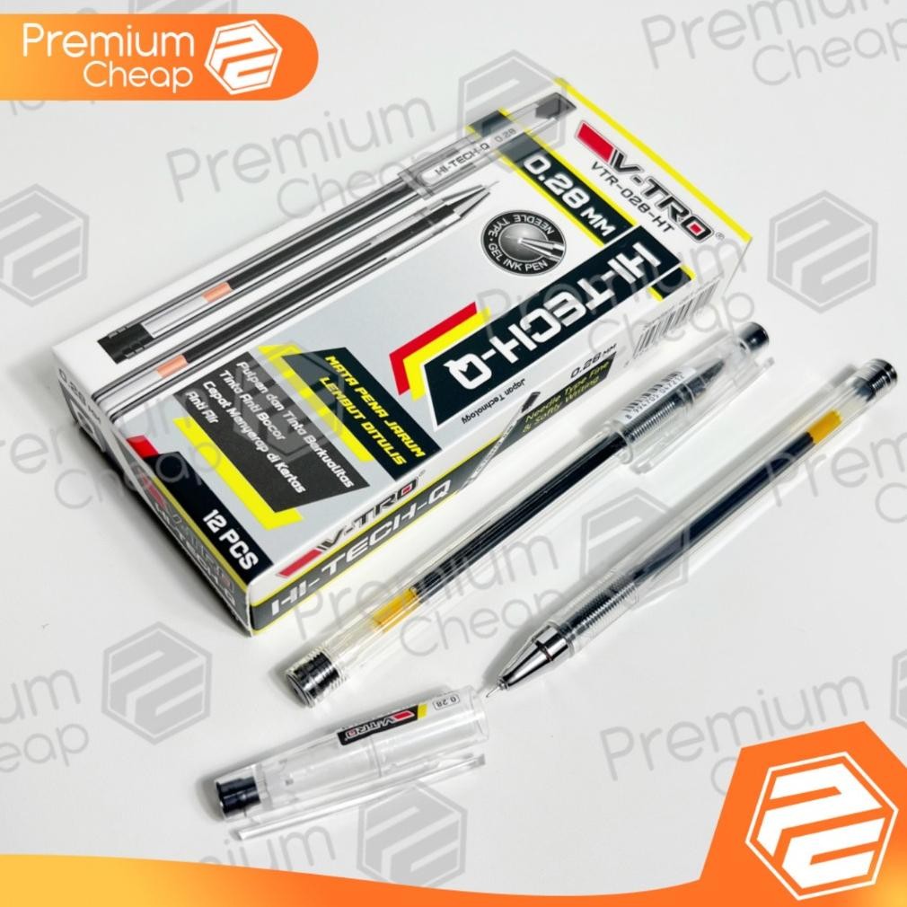 

Viral [12 Pcs] Pulpen Pen Gel Hi Tech Hitech Vtro Murah 0.28Mm Se-34