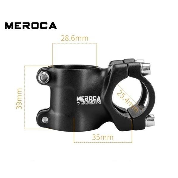Premium Meroca Stem 25.4mm Panjang 35mm Handlebar Stem Pushbike Balance Bike sepeda High Quality