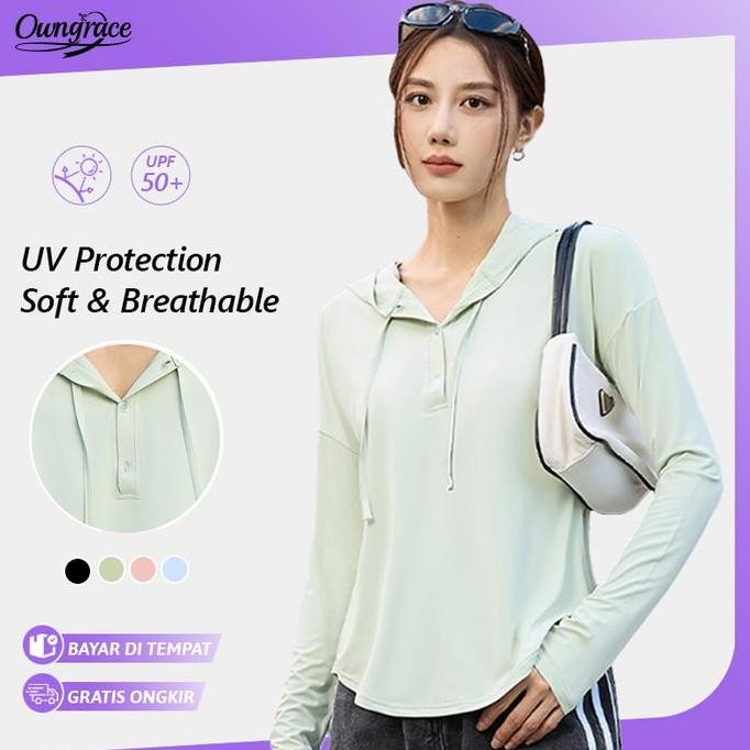 Baju Jogging Wanita Hoodie Lari Wanita Baju Gym Wanita Hijab Un Besar Atasan Olahraga