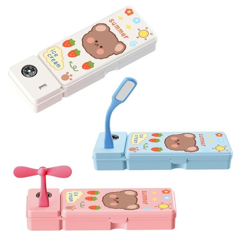 

Special 3 In 1 Kotak Pensil Multifungsi Lampu Meja /Kipas Angin Kotak Pensil /Kecil Hadiah Kotak Pensil Kipas Rwe-45