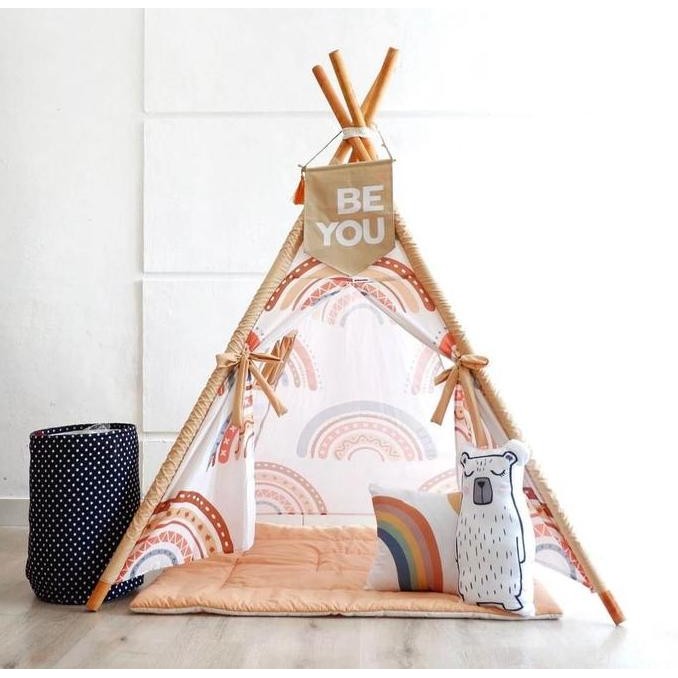 Tenda teepee TANPA TIANG / Cover teepee tent (Tenda mainan anak)