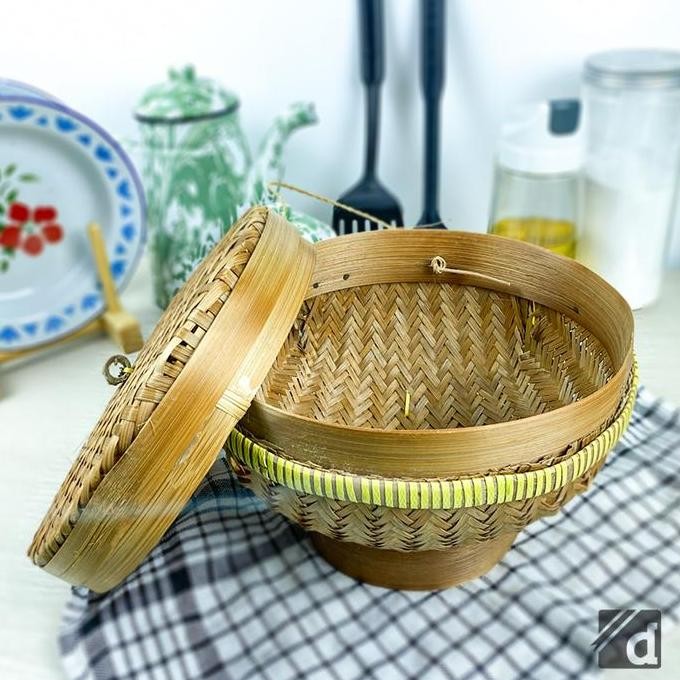Wakul Nasi Besar, Bakul Nasi, Boboko, Wadah Nasi Bambu Tradisional