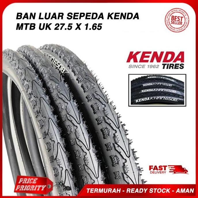 Promo Ban Luar KENDA 27.5 x 165 / Ban Luar Sepeda Kenda Khan 27.5 x 1.65 MTB COD