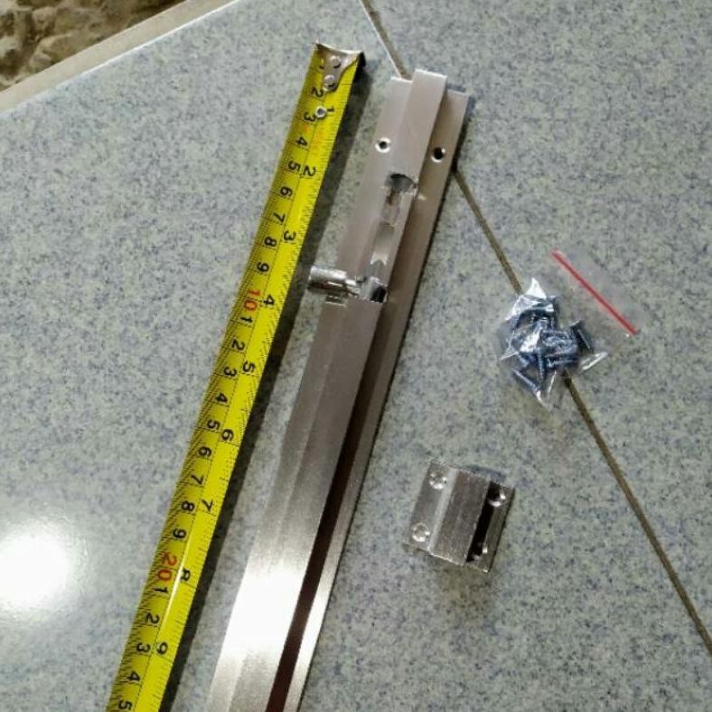 Grendel Panjang 36 In / 90 Cm & 40 In / 100 Cm Ready Stok Hrg Termurah, Slot Kunci Pintu Bahan Alumu