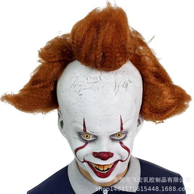 TOL-28 topeng latex karet full head kepala it badut clown pennywise