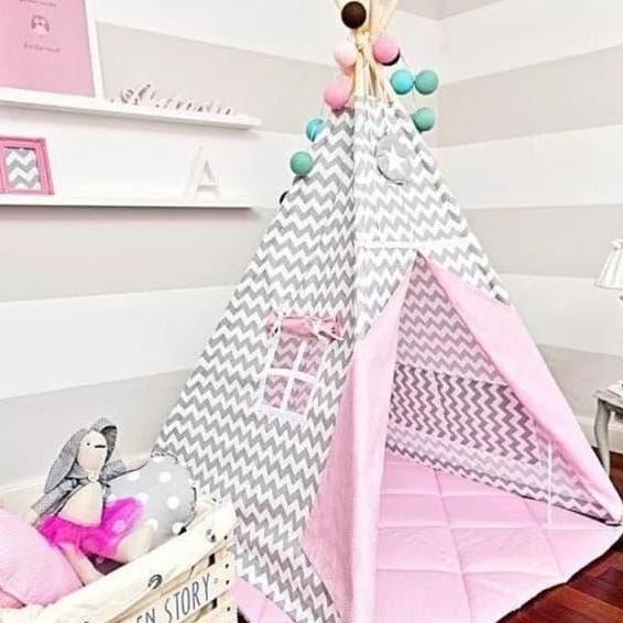 teepee tent / kids tent / tenda anak dekorasi pinkyretro