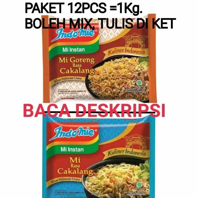 

Indomie cakalang goreng kuah khas manado mie cakalang paket 12pcs