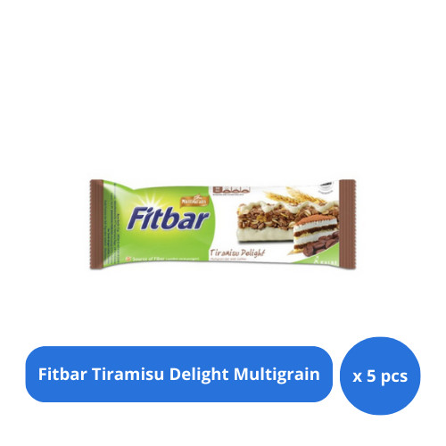 

Fitbar Tiramisu Delight Multigrain 20gr x 5 pcs