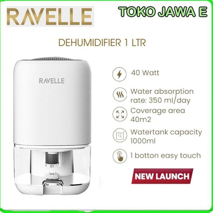 RAVELLE DEHUMIDIFIER Kapasitas 1 Liter (Alat Pengontrol Kelembaban Udara)