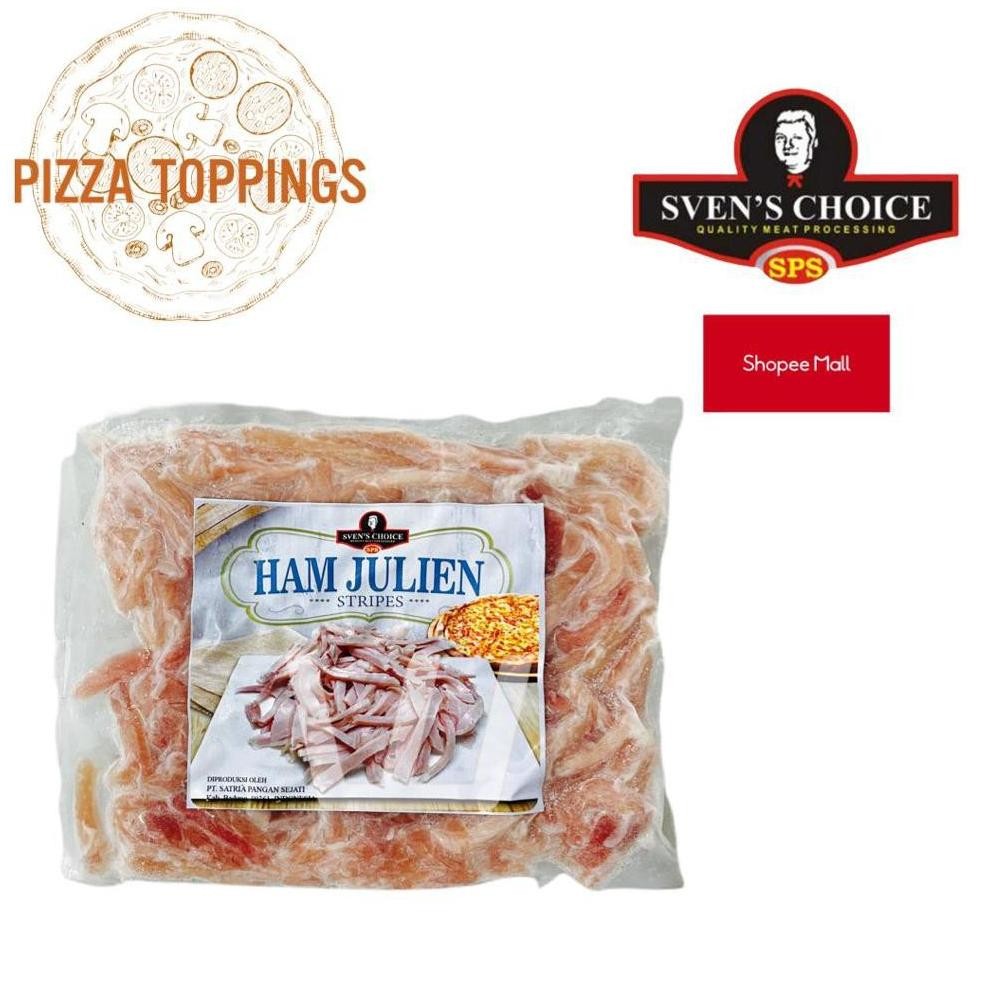 

TERLARIS DAGING HAM ASAP SVEN'S CHOICE HAM JULIEN SMOKED HAM TOPPING PIZZA 100g Siap kirim
