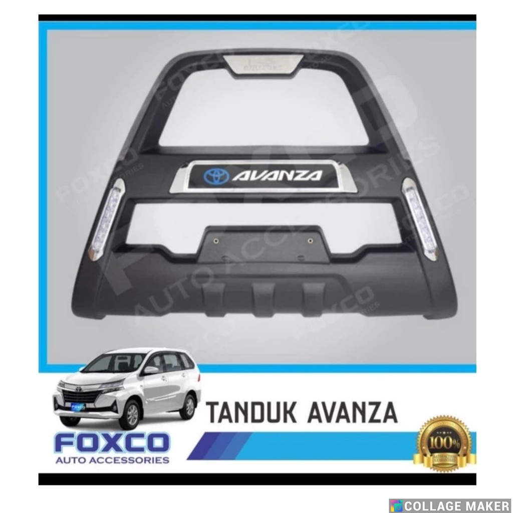 Tanduk Bumper Depan Mobil Avanza Model Hummer DRL