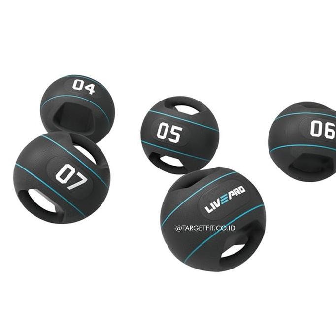 NEW - LIVEPRO DOUBLE GRIP MEDICINE BALL