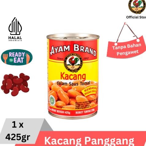 

READY STOK Ayam Brand - Kacang Panggang Kaleng Saus Tomat Baked Beans 425gr Siap kirim
