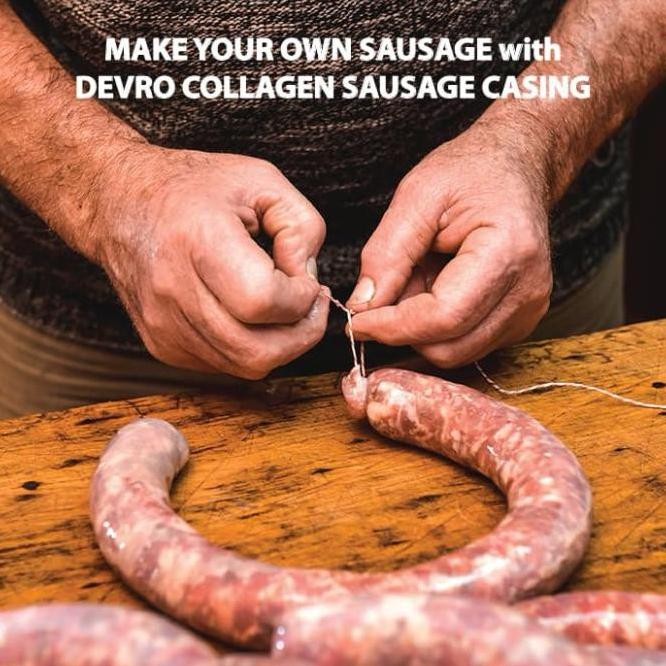 

DEVRO CASING SAUSAGE SKIN SOSIS 28AHA001 UK 23CM COLLAGEN