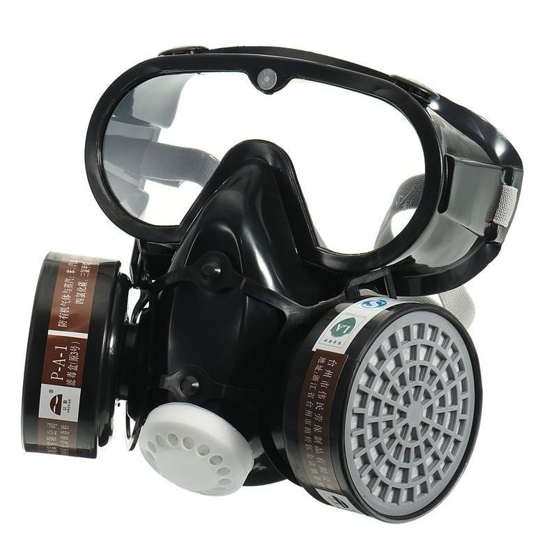 Masker Gas Respirator Full Face AntiDust Chemical SF01