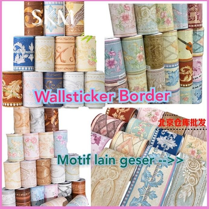 ACM - WALLPAPER BORDER WALBORDER WALL BORDER WALLSTICKER LIS DINDING KERAMIK DAPUR RUANG TAMU WASTAF