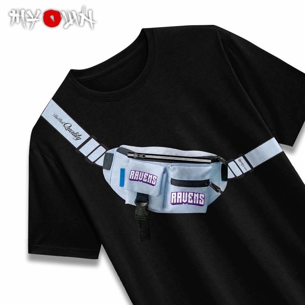Promo Fuz-611 Myown - Wb-02 - Baju Kaos T-Shirt Distro Premium Waistbag 3D Kantong Remaja Dewasa Rav