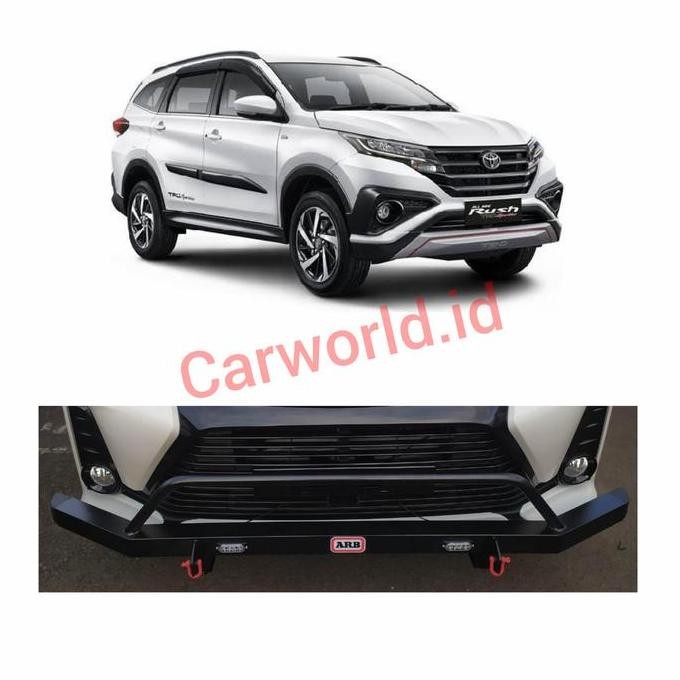 Towing Bar Depan Palang Bumper Besi All New Rush Terios + Led