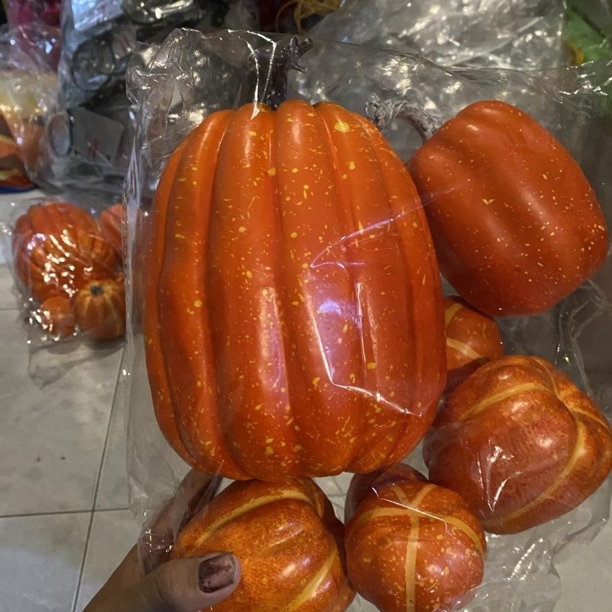PUMPKIN LABU HALLOWEEN ARTIFICIAL WARNA ORANGE