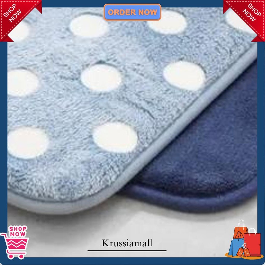 Ace Hardware Keset Kamar Mandi Bathmat Bata Empuk Set 2Pcs 40 X 60 Cm Cod
