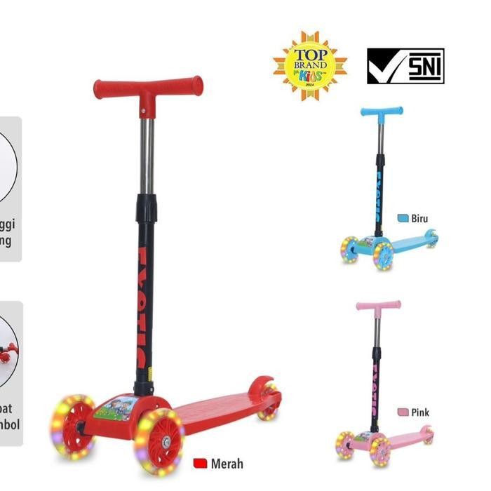 TP Scooter Exotic ET-HB013 Mainan skuter Anak Manual ban lampu TERBARU