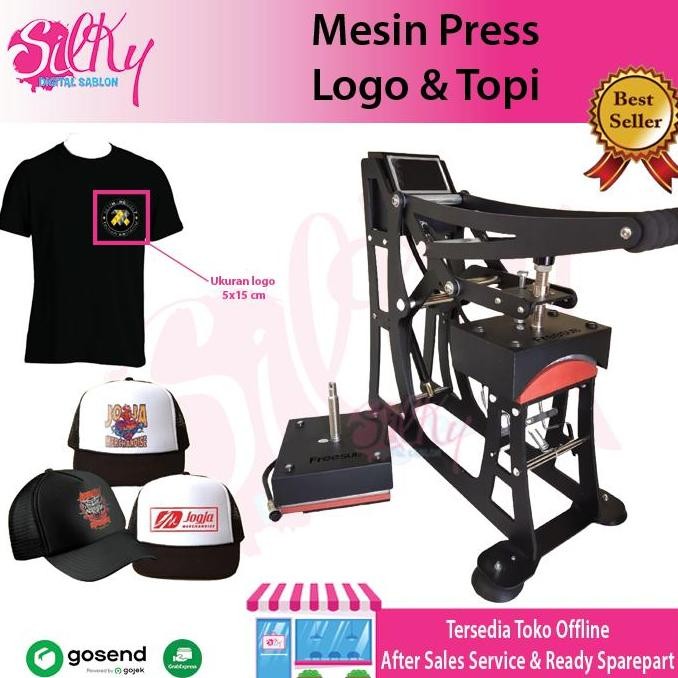 Mesin Press Topi 2in1 / Mesin Press Topi & Label / Mesin Press Label / Touch Screen