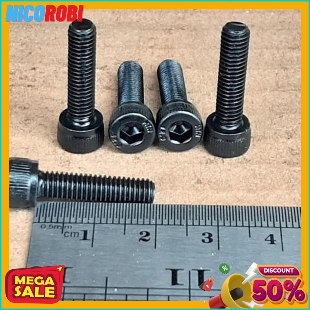Diskon Up To 70% Baut L Baja M5 X 20 / Baut L M5 X 20 / Baut L M5X20 Baja Hitam / Baut M5 / Baut 8 K