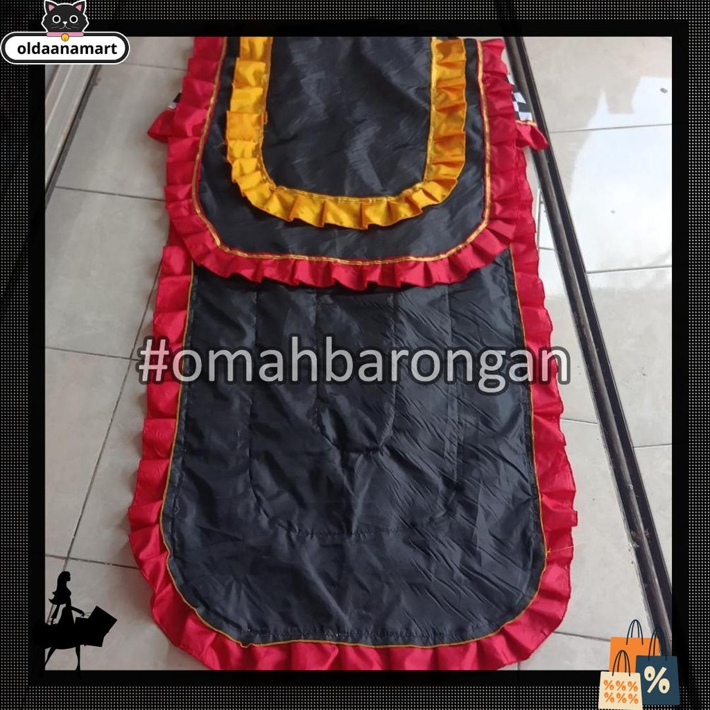 Kemul Barongan Anak SD Pentas Dewasa Warna Biru Hitam Merah Kuning Hijau Grosir