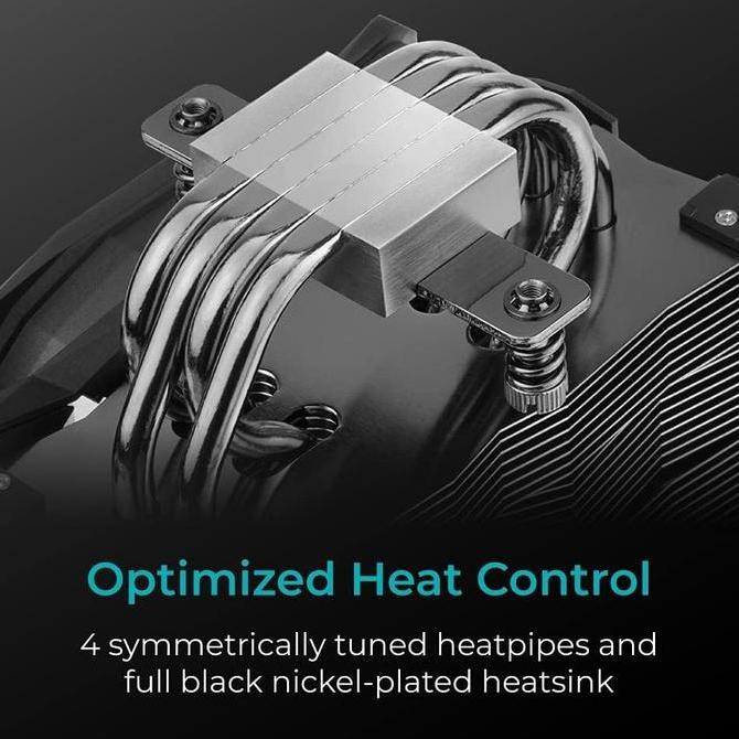 Iceberg IceSLEET G4 OC Midnight Black Thermal CPU Air Cooler 120mm Fan Original