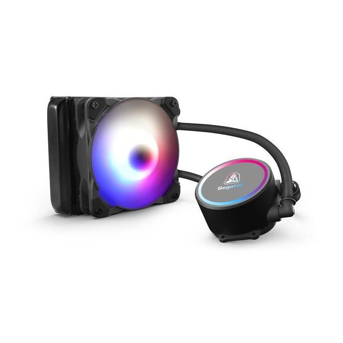 TechnoX- SEGOTEP Becool 120S PC CPU Cooler 120mm Mute Fan LED Rainbow Light 4PIN PWM Fan for Intel a