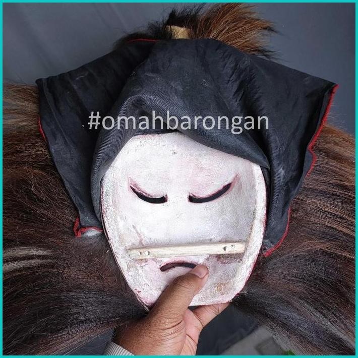 Topeng Ganongan Premium Full Bulu Kuda Asli Rambut Nyulak Super sale