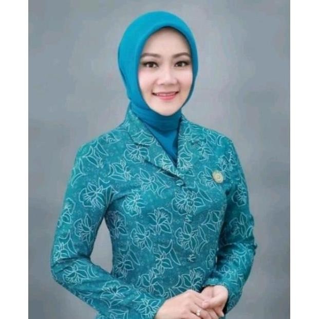 BAJU PKK NASIONAL WANITA WARNA HIJAU TOSCA LAPIS FURING HALUS PREMIUM Seragam Blazer KAL