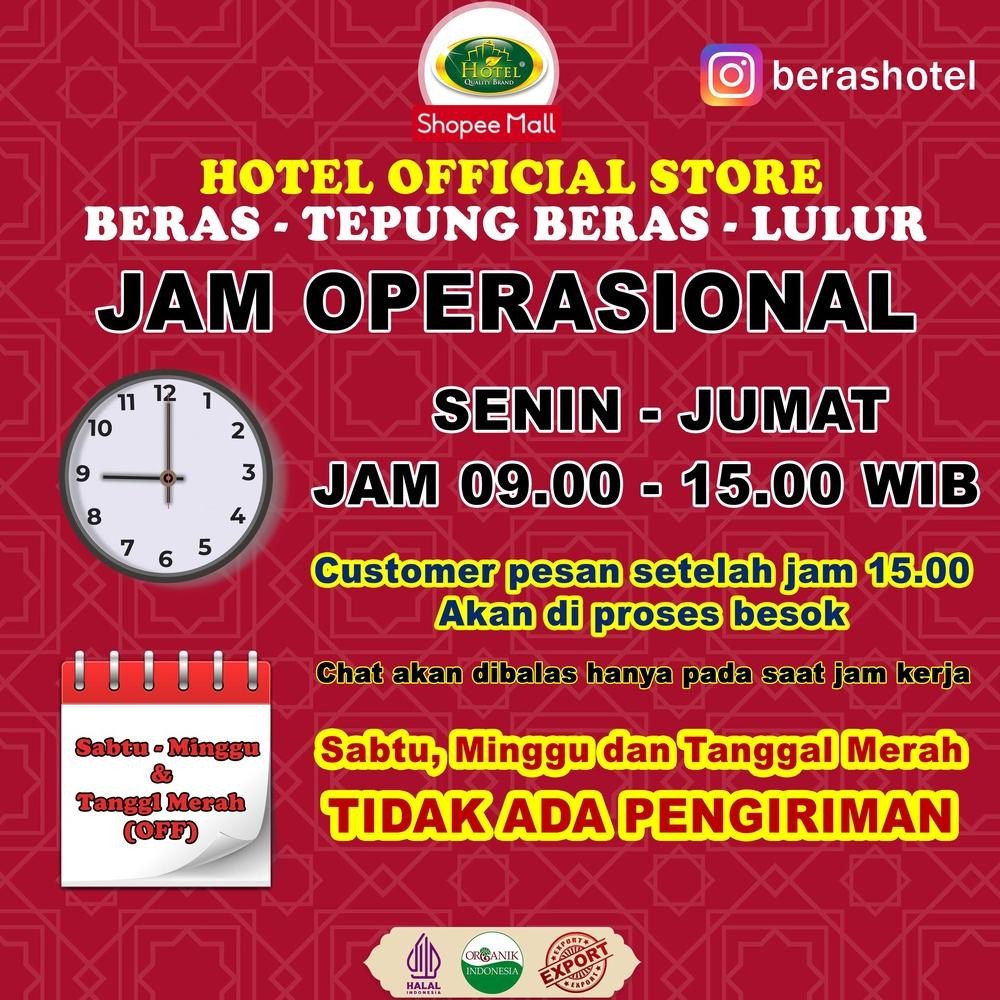 Beras Merah Hotel 2 Kg - Beras Merah Organik - Beras Organik Merah -  Beras Hotel Organik Merah - Ho