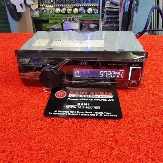 '' Head Unit Single Din Jvc Kd-X110N Ex Datsun Wallnut58 ''