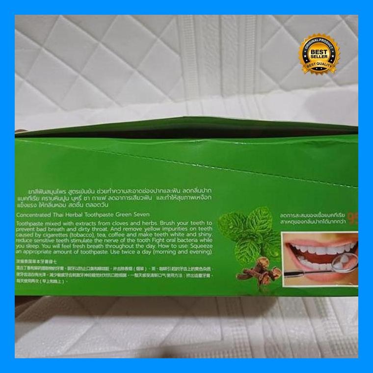 (Terbaru) Ready Green Se7En//Herbal Oral Care Toothpaste//Odol Pemutih Gigi/Ori 100% Thailand Bestse