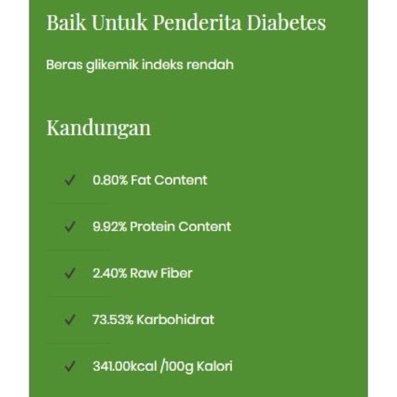 

Beras Merah Premium Hotel Organik 2Kg/Beras Susu Organik /Beras Sugar Free