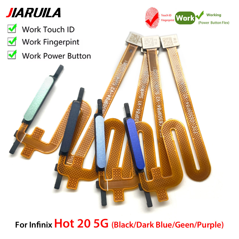 Tombol Beranda Untuk Infinix Hot 20 4G 5G 20S Note 10 693 Sensor Sidik Jari Menu Tombol Balik Daya K