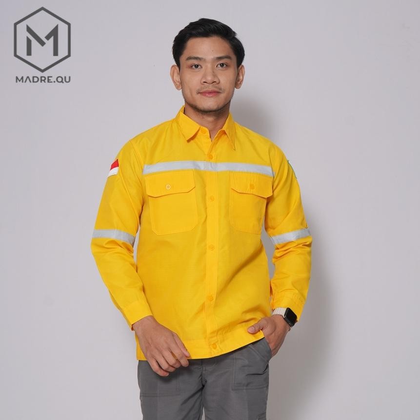 Baju Wearpack Safety Proyek Reflektor Lengan Panjang Ribstop