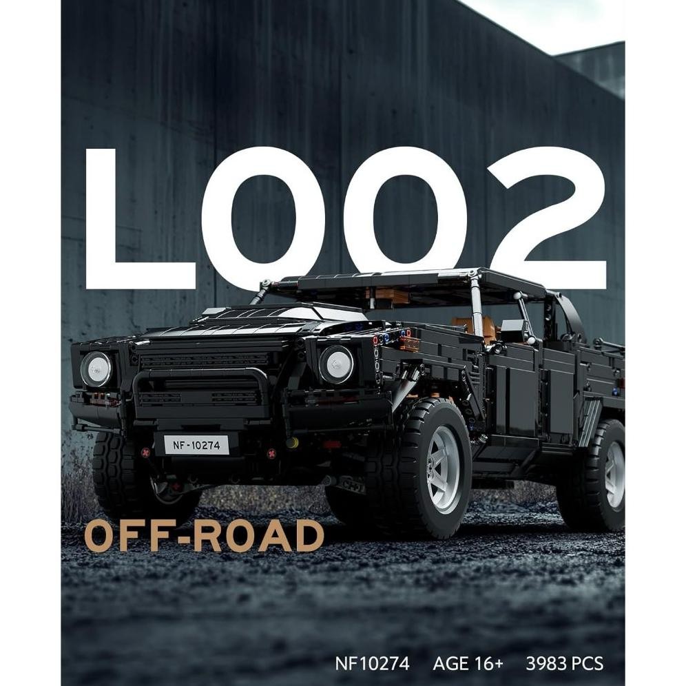 NIFELIZ L002 GELNDEWAGEN BAUSET, SAMMLERSTCK-LKW-MODELL UND GESCHENK FR ERWACHSENE UND