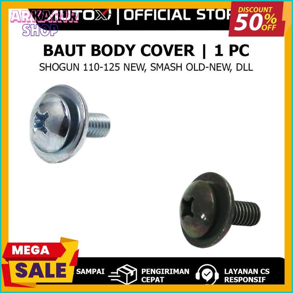 Wajib Punya Baut Body Cover Shogun 110 125 Baru & Smash Old New & Tornado Gs Gx & Rc 80 100 Crystal 