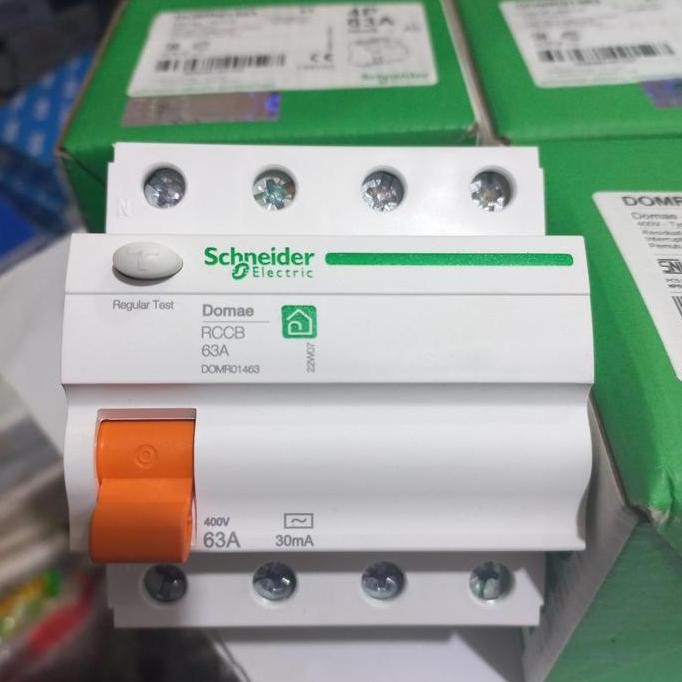 Rccb/Elcb 4pole 63a 30mA DOMR01463 ORIGINAL SCHNEIDER 6kA