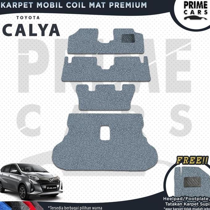 Karpet Mobil Coil mat CALYA - Mie Bihun 1 Warna Full set Toyota Accessories Car