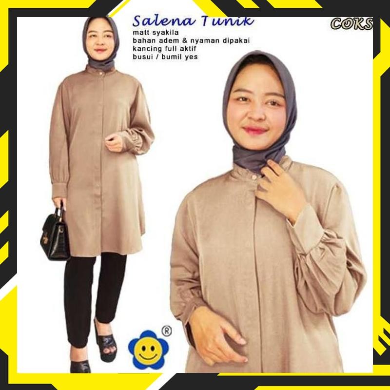 Termurah Tunik Salena Pakaian Tunik Muslim Atasan Wanita DTS-43