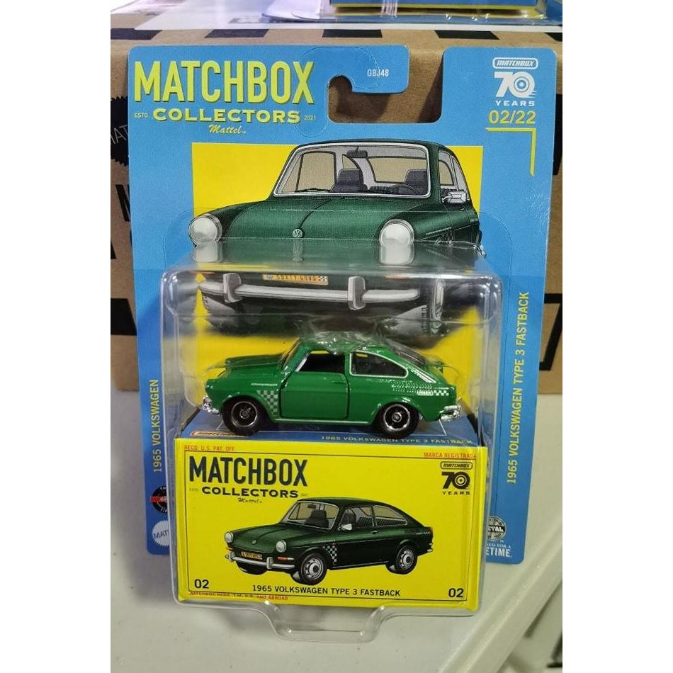 MATCHBOX COLLECTORS MBX 1965 VOLKSWAGEN TYPE 3 FASTBACK