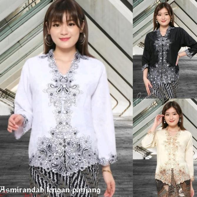 Atasan Kebaya Encim Modern Lengan Panjang Muslim