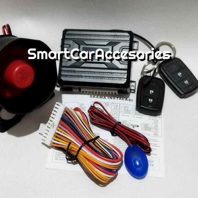CAR ALARM SET MOBIL UNIVERSAL MODEL ORIGINAL AVANZA AGYA SUARA TUK-TUK