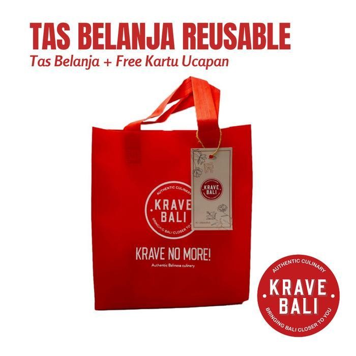 

ES Tas Belanja Reusable Krave Bali + Free Kartu Ucapan